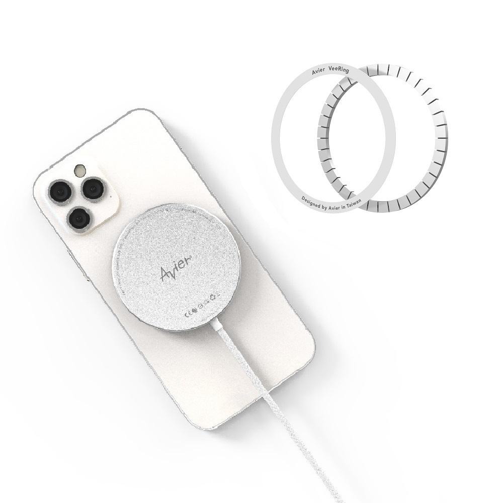 【Avier】VeeMag 15W 磁吸 無線 充電組 充電盤 + 磁吸環-細節圖2