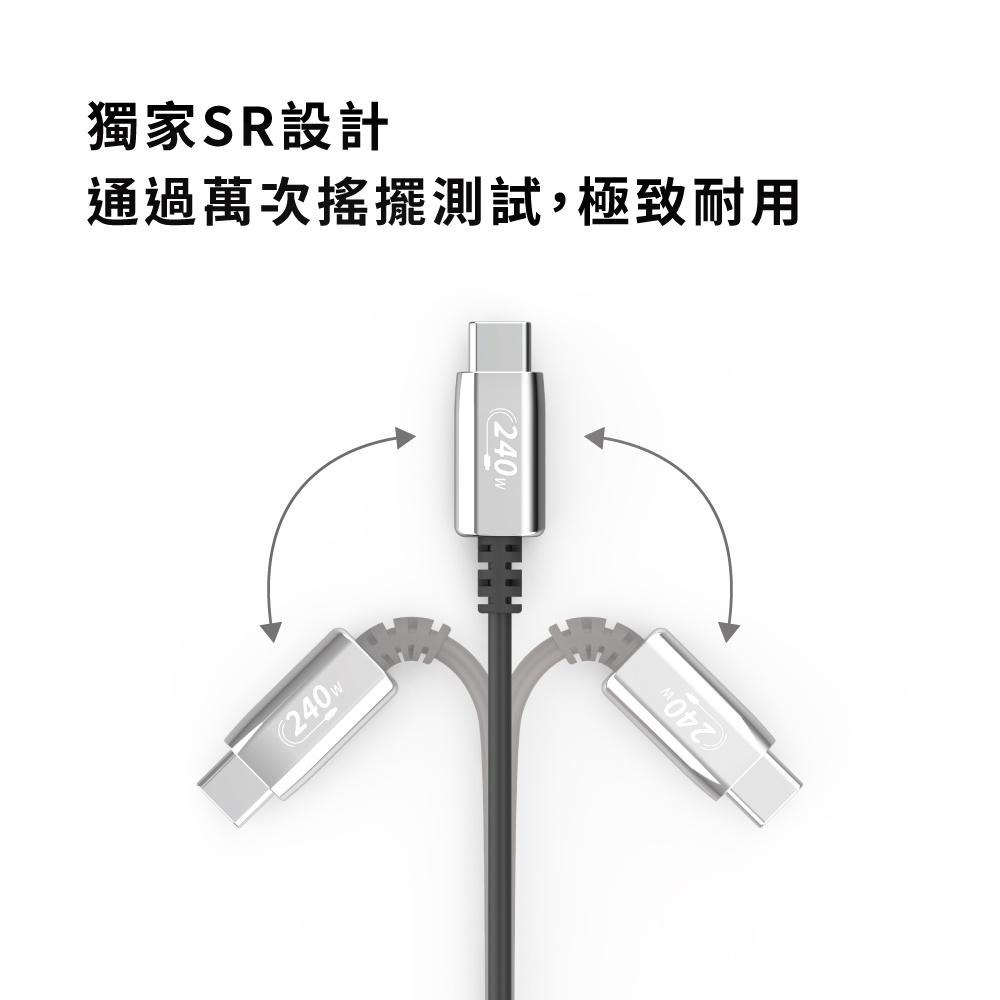 【Avier】Uni Line PD3.1 240W Type-C 高速充電傳輸線 2M-細節圖9