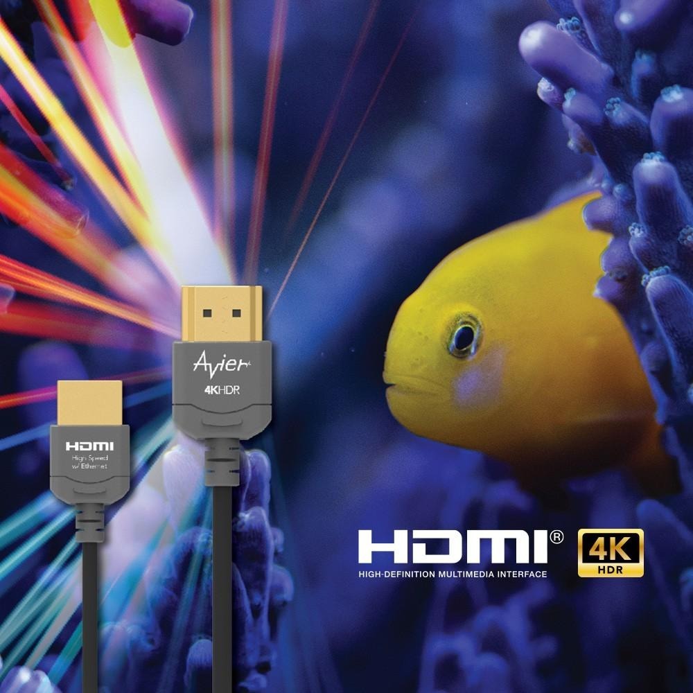 【Avier福利品】Fit! 極細．超高清 影音傳輸線 HDMI 1.8M-細節圖2