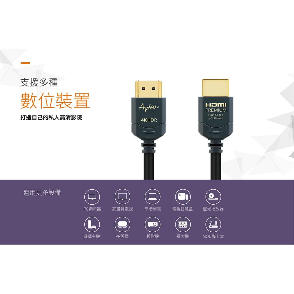 【Avier】Premium HDMI 超高清極速影音傳輸線 1M-細節圖5
