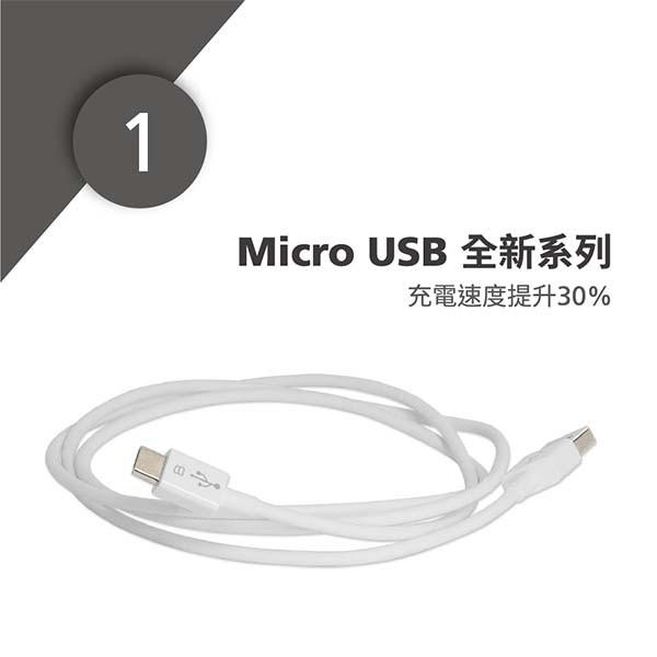 【Avier】Micro USB 2.0充電傳輸線_Android 專用 (20CM) / 綠色-細節圖3