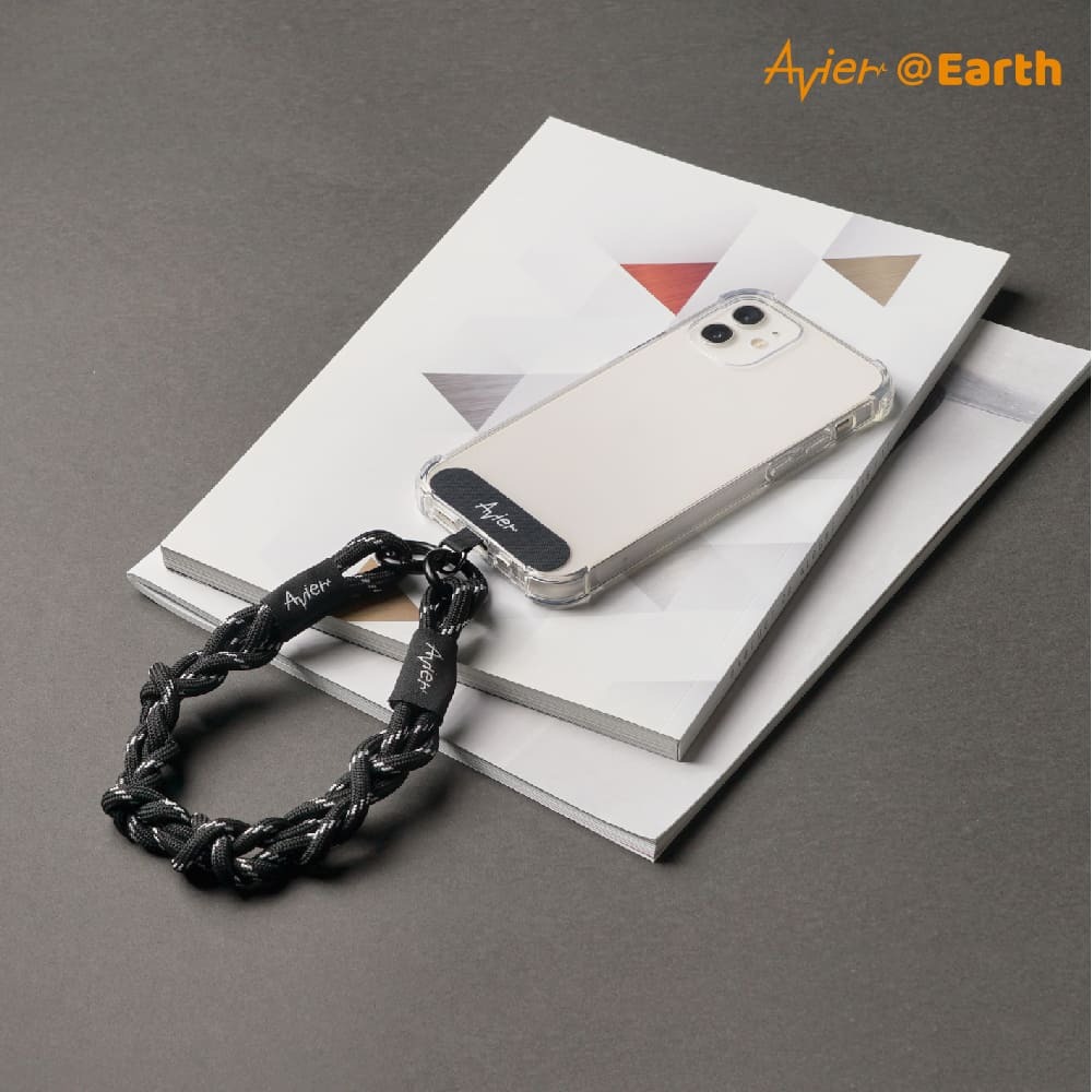 【Avier】Earth Bracelet 手環 ｜手機掛繩 腕繩 黑色-細節圖3