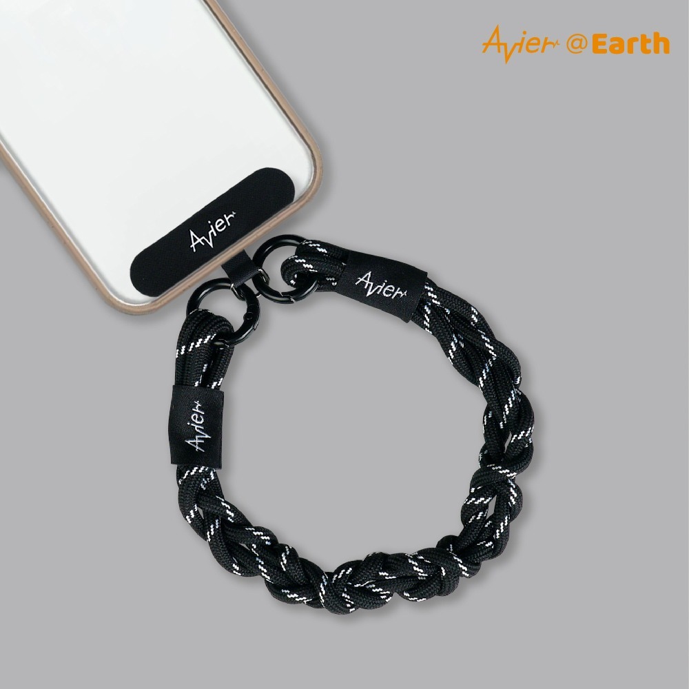 【Avier】Earth Bracelet 手環 ｜手機掛繩 腕繩 黑色-細節圖4