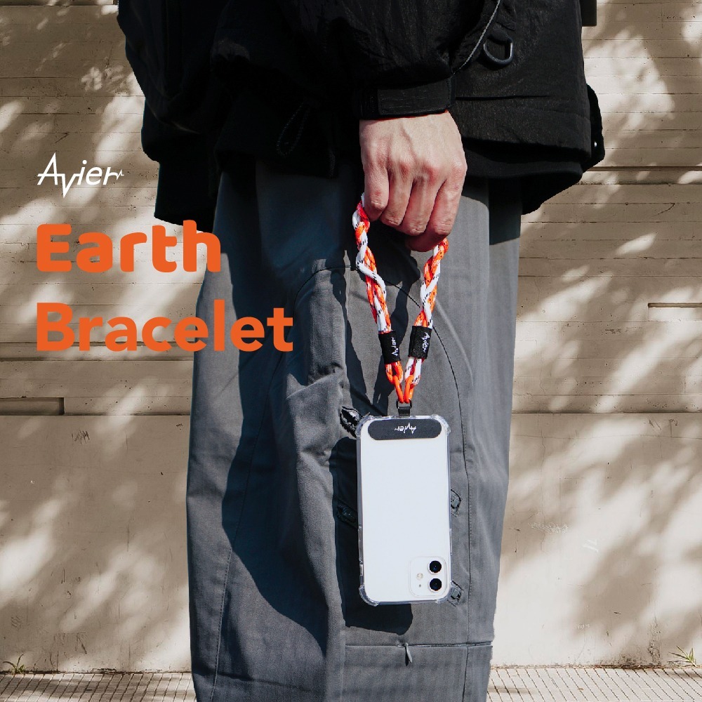 【Avier】Earth Bracelet 手環 ｜手機掛繩 腕繩 黑白-細節圖2