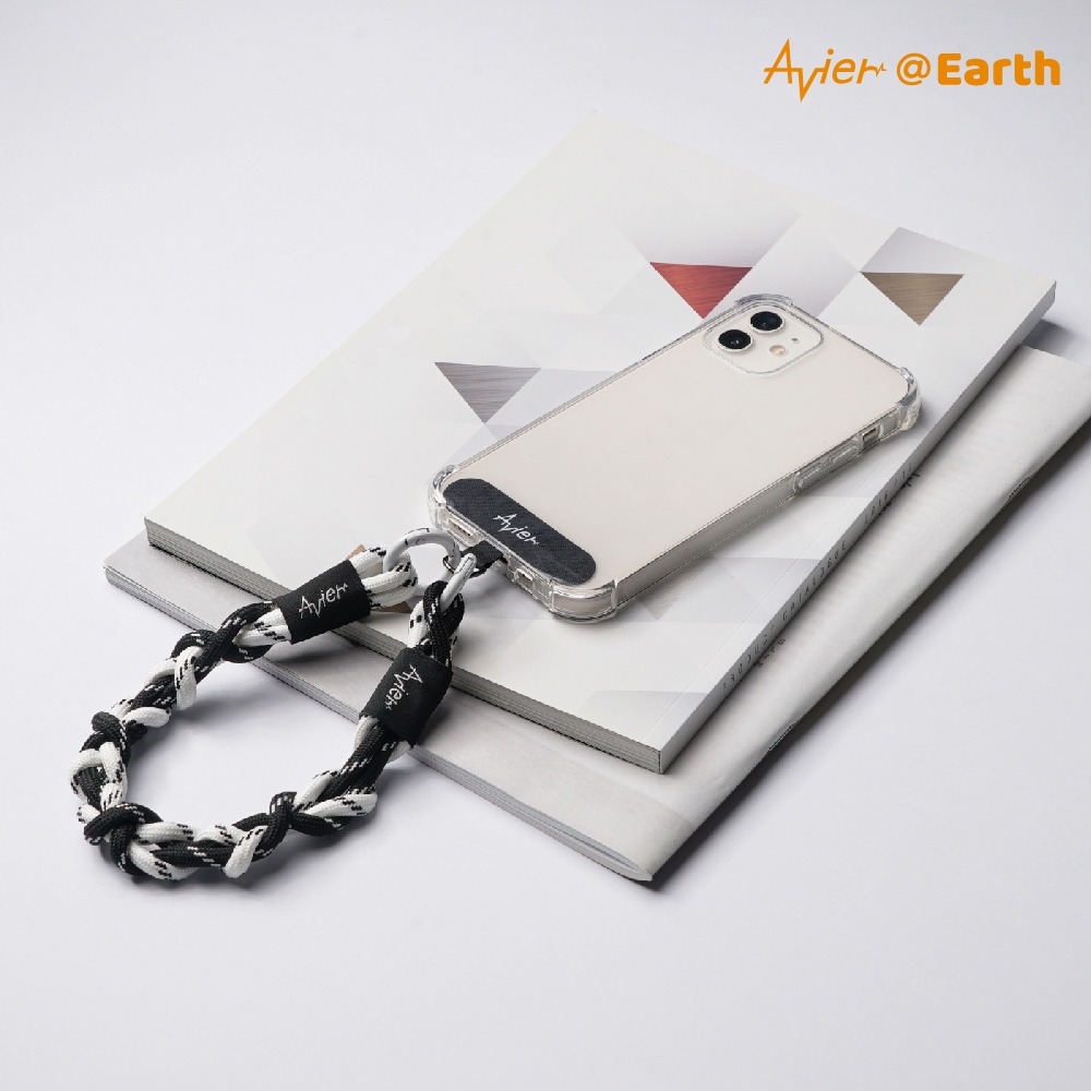 【Avier】Earth Bracelet 手環 ｜手機掛繩 腕繩 黑白-細節圖3