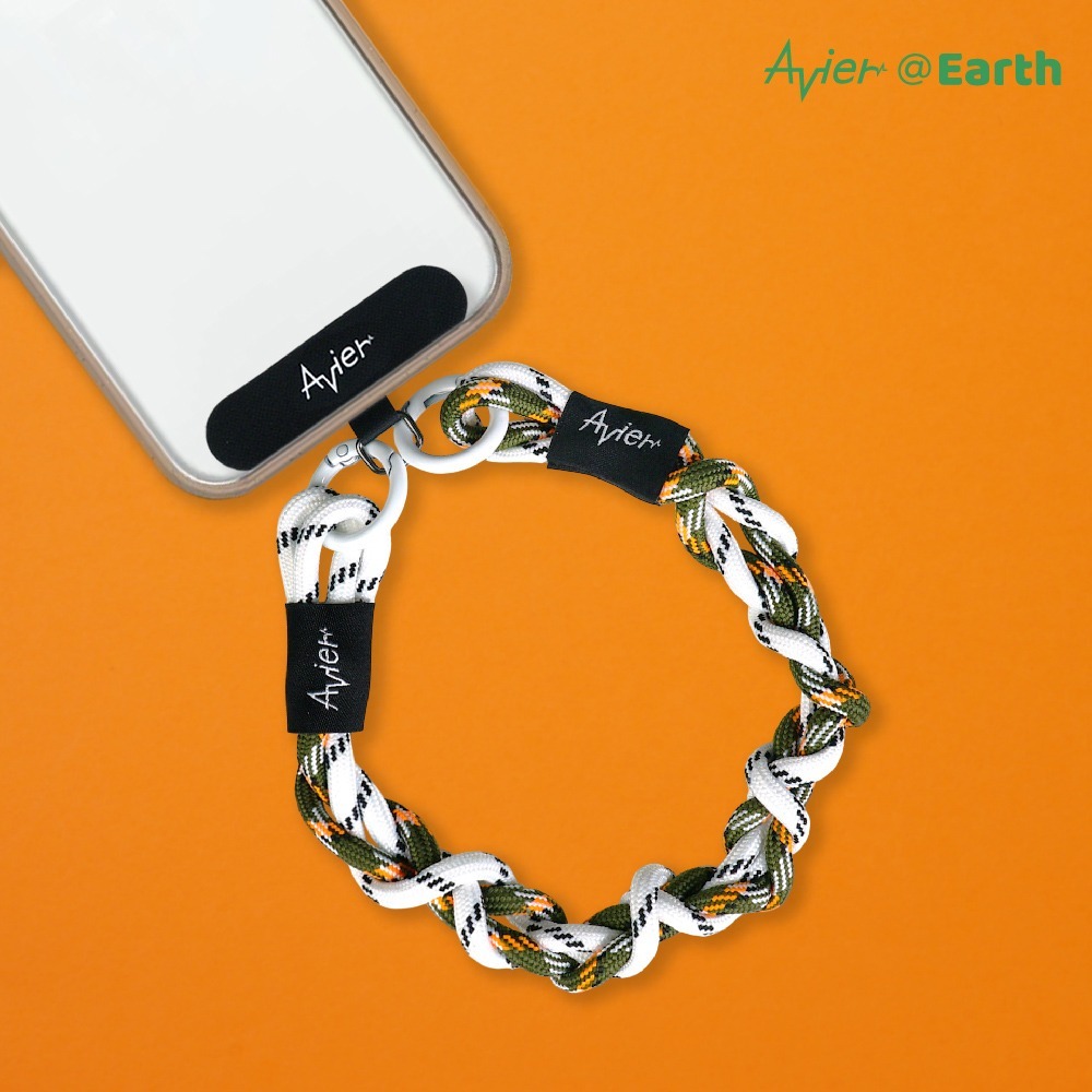 【Avier】Earth Bracelet 手環 ｜手機掛繩 腕繩 白綠-細節圖4
