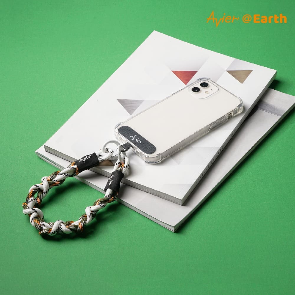 【Avier】Earth Bracelet 手環 ｜手機掛繩 腕繩 白綠-細節圖3