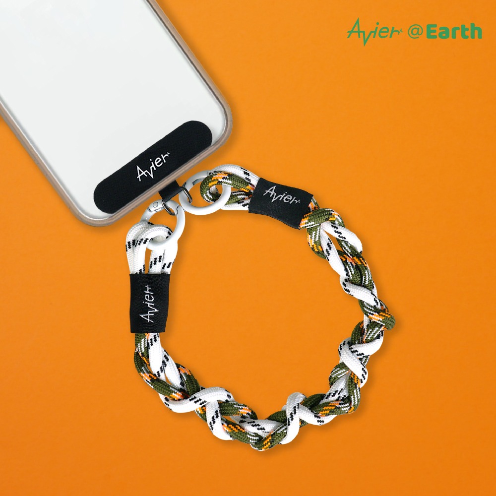 【Avier】Earth Bracelet 手環 ｜手機掛繩 腕繩 白綠-細節圖4
