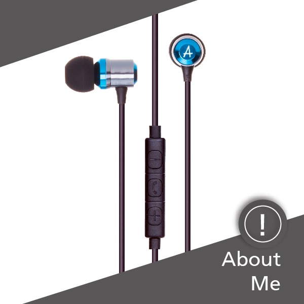 【Avier福利品】炫彩鋁合金入耳式線控耳機 (贈耳機收納盒)-細節圖2