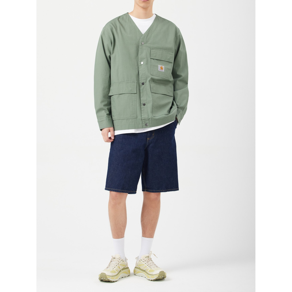 【Carhartt WIP 24SS】Elroy Shirt Jac (抗撕裂布) - 綠-細節圖4