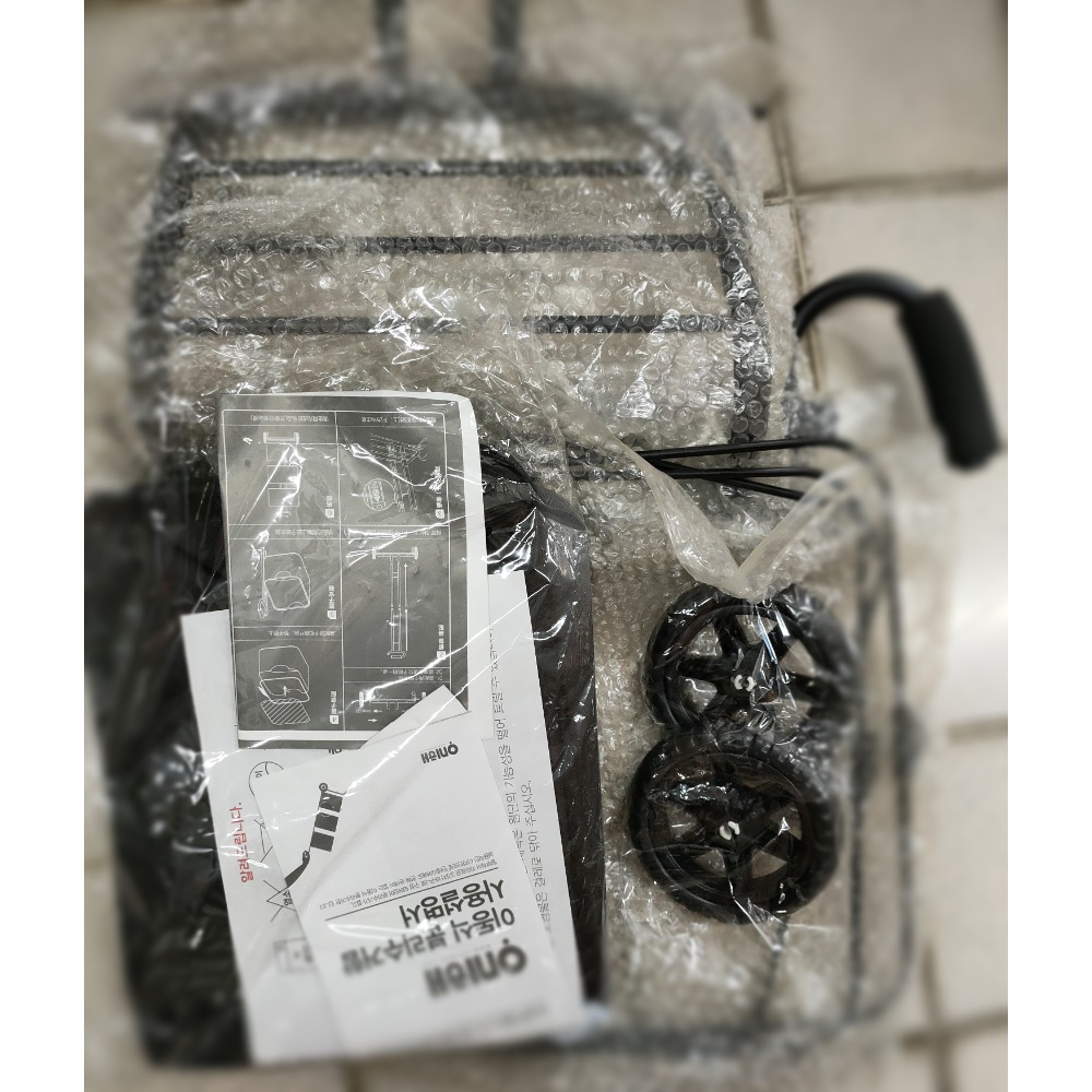 全新onihae 省空間收納車 推車 美髮車 手拉車 黑色-細節圖3