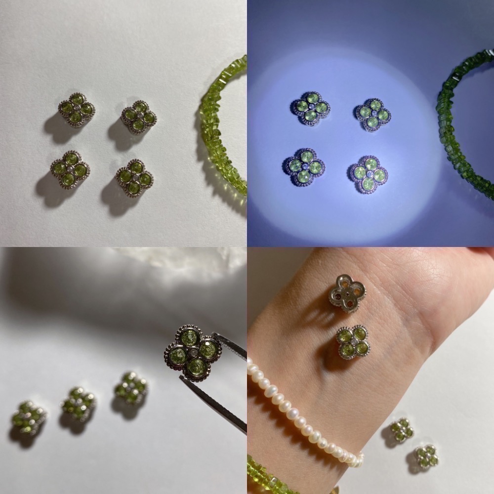 橄欖石四葉草路路通9x9x5mm