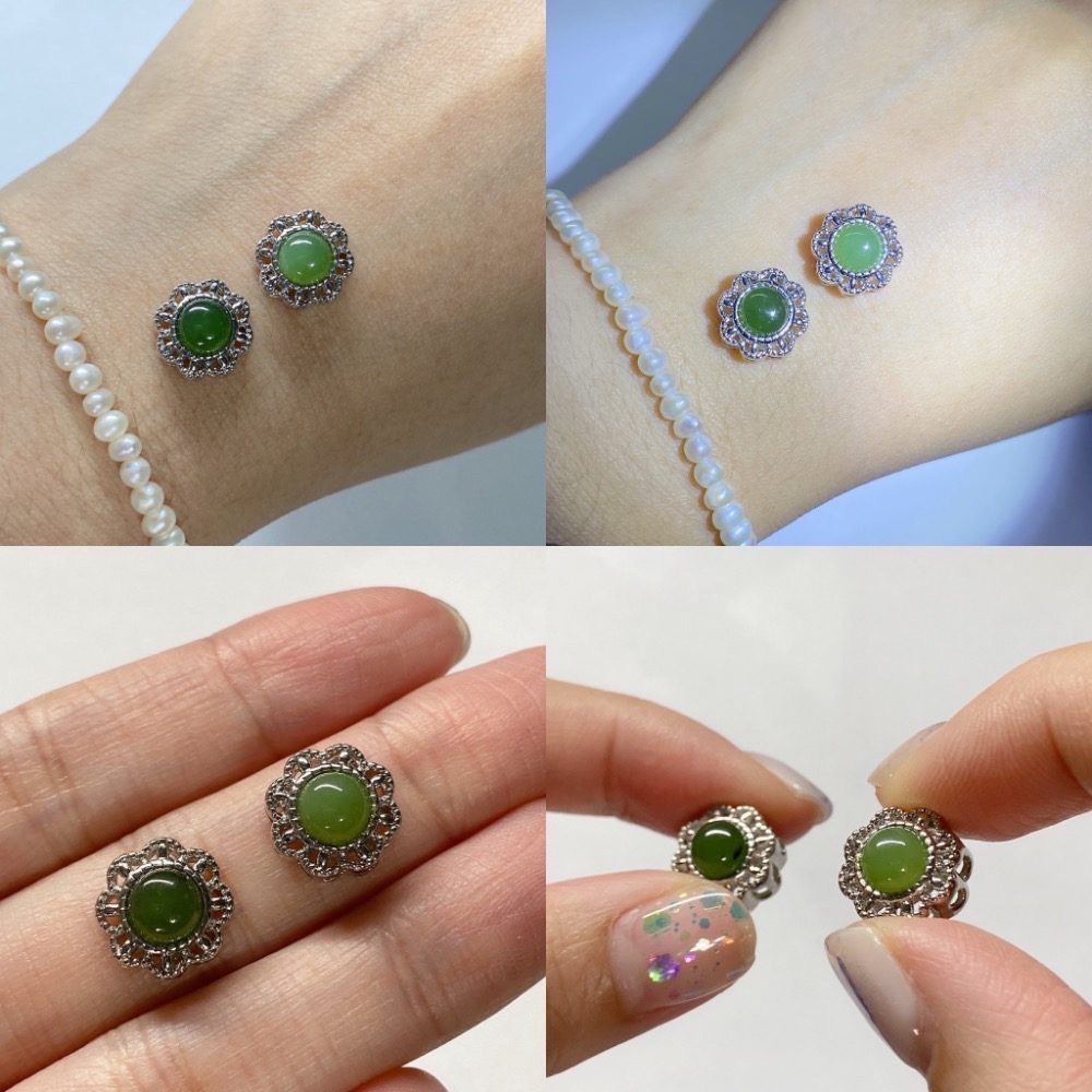 和田碧玉路路通10x10x7mm