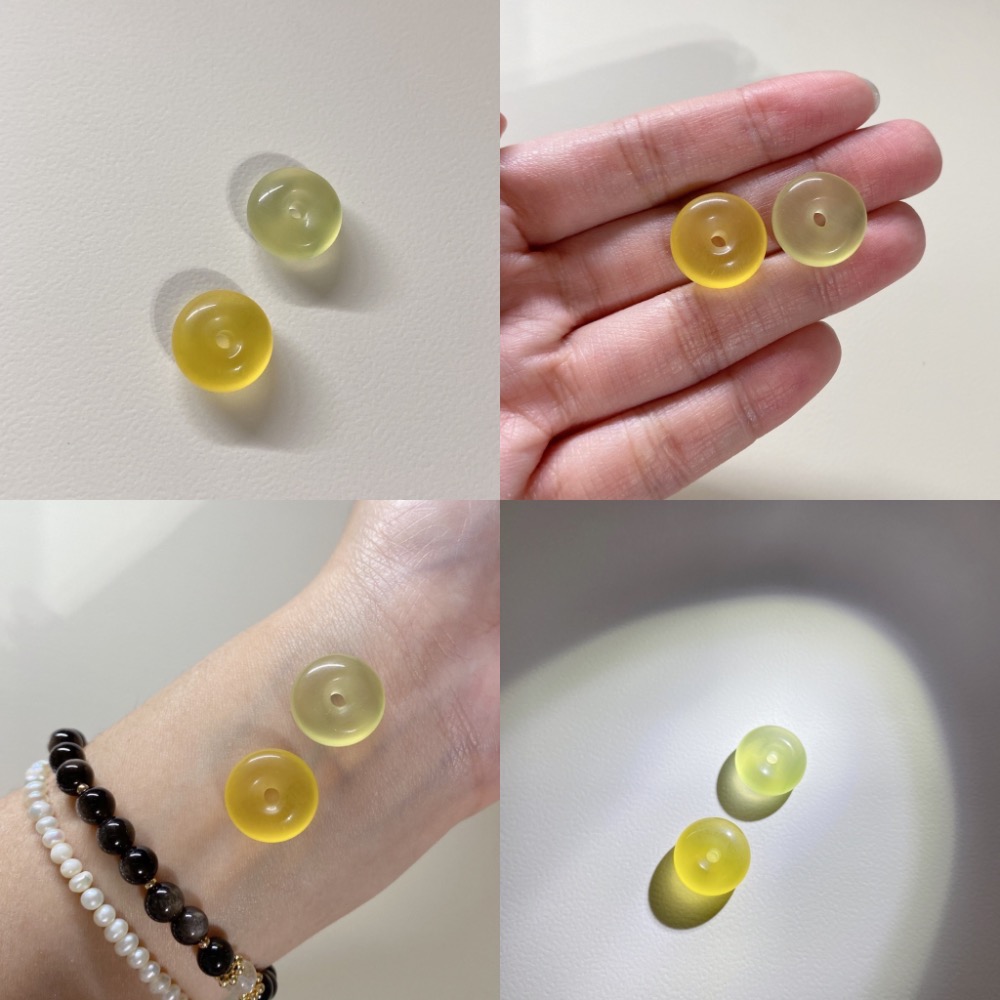 糖果黃綠螢石2入組15mm