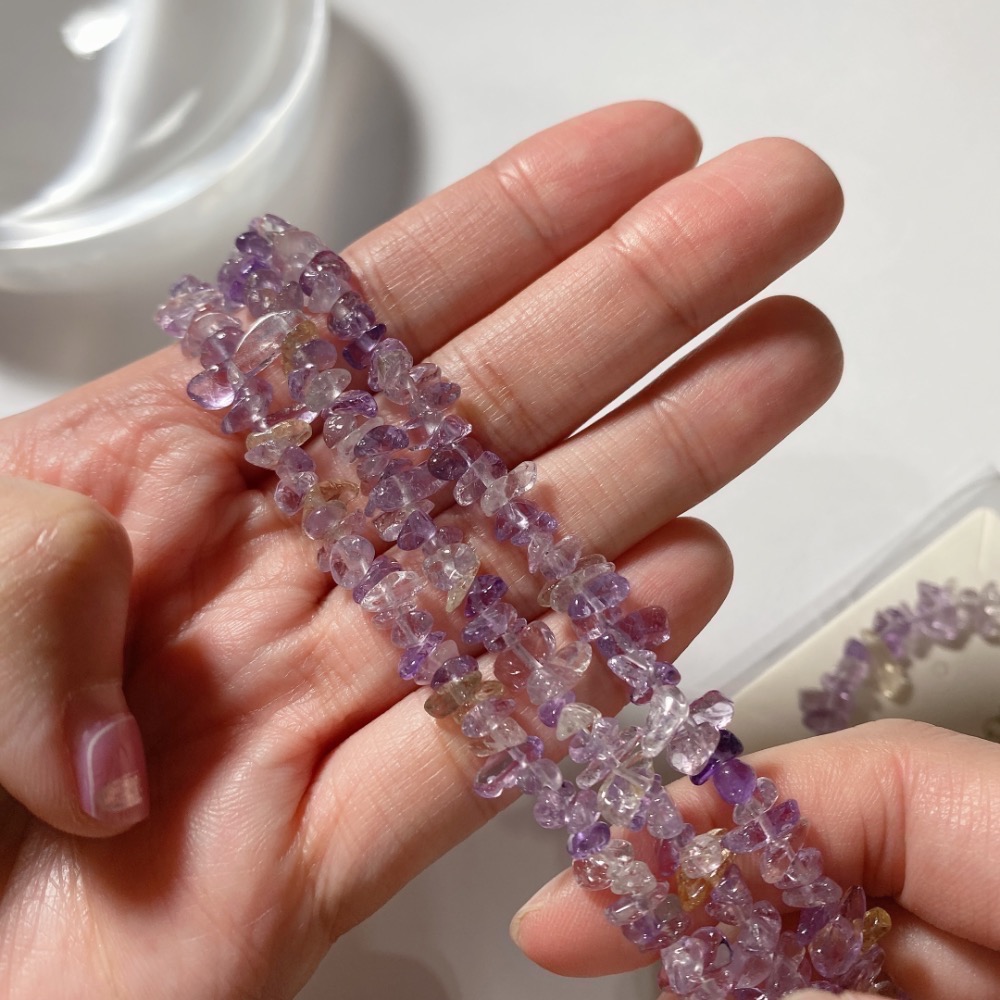 BKL紫黃晶隋形鈦鋼手鏈-細節圖6