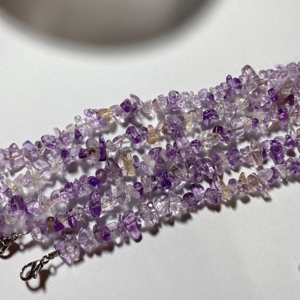 BKL紫黃晶隋形鈦鋼手鏈-細節圖9