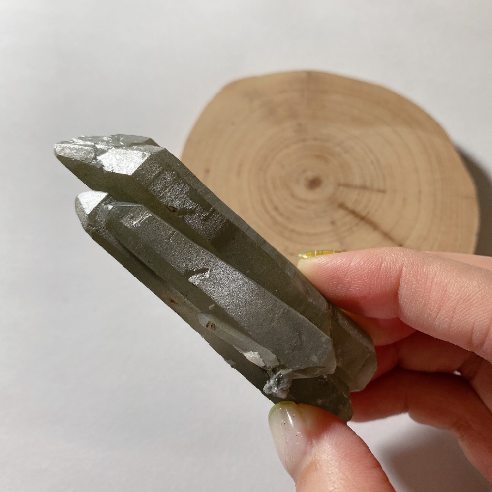 BKL蒙古多生綠水晶·共生綠泥白方解花花-細節圖11