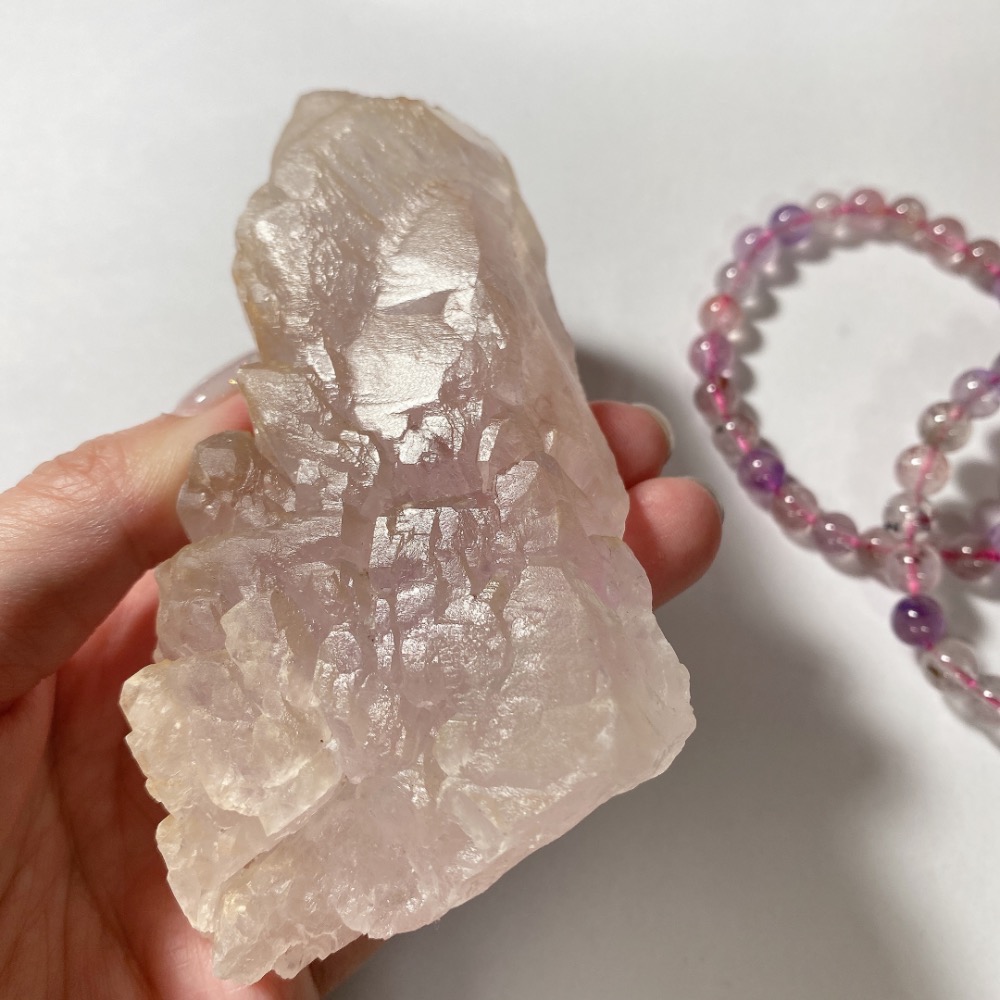 BKL馬達加斯加天然粉紫涅槃水晶-細節圖7