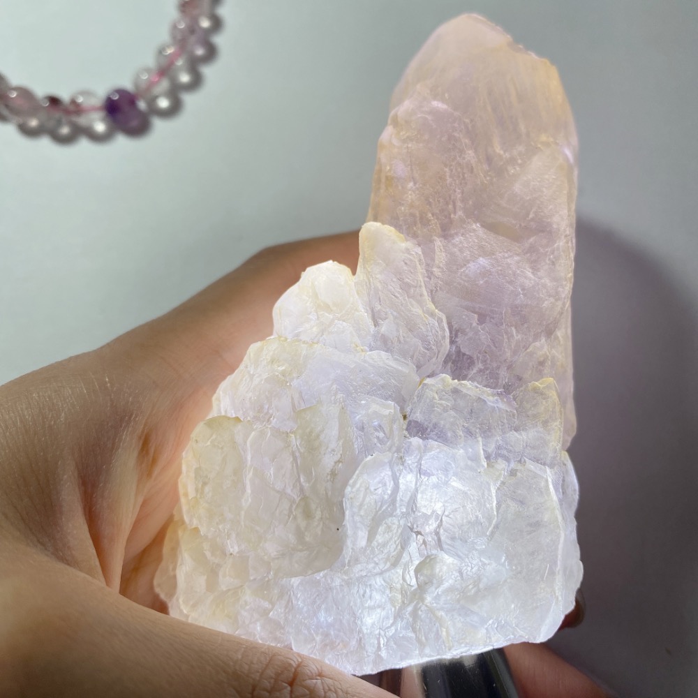 BKL馬達加斯加天然粉紫涅槃水晶-細節圖8