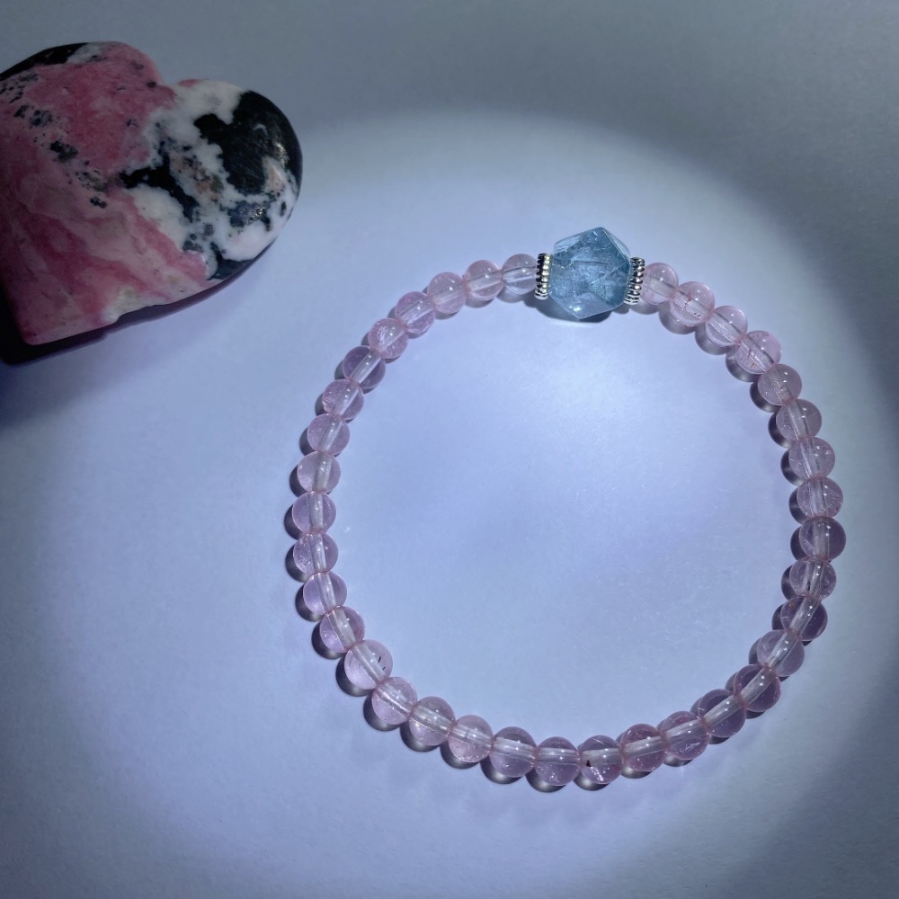 BKL藍托帕石唐八菱x粉托帕石｜設計款-細節圖2