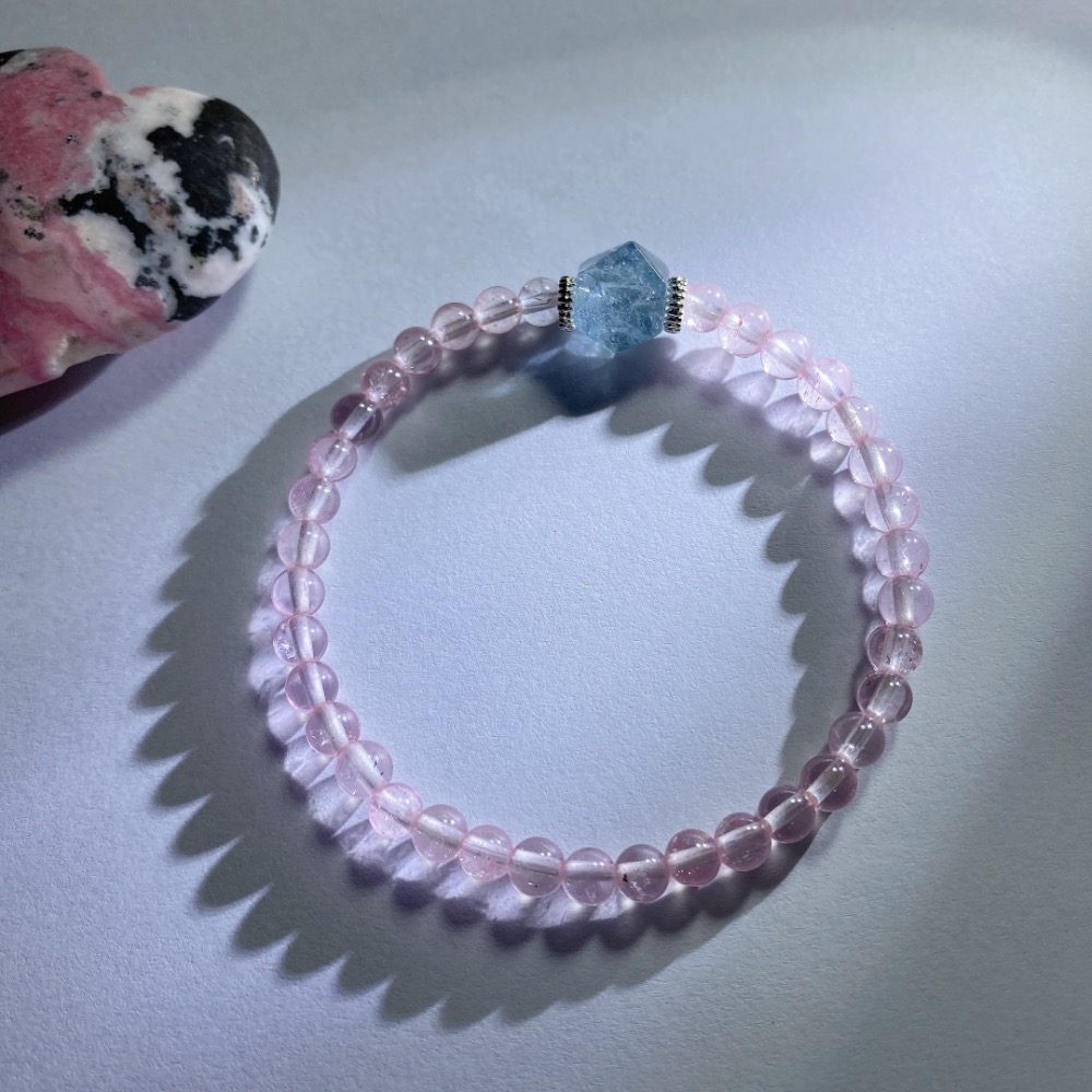 BKL藍托帕石唐八菱x粉托帕石｜設計款-細節圖3