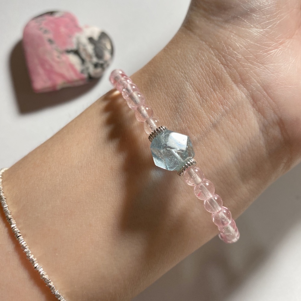 BKL藍托帕石唐八菱x粉托帕石｜設計款-細節圖5