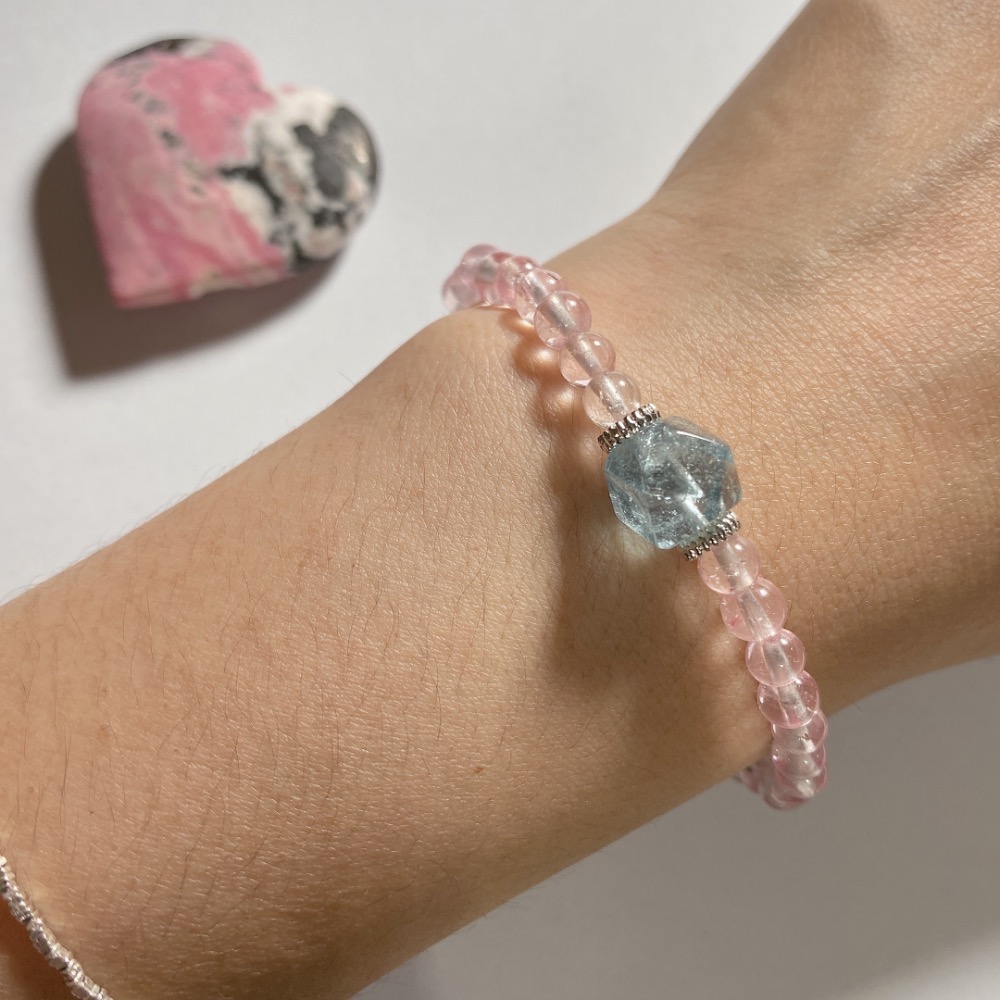 BKL藍托帕石唐八菱x粉托帕石｜設計款-細節圖6