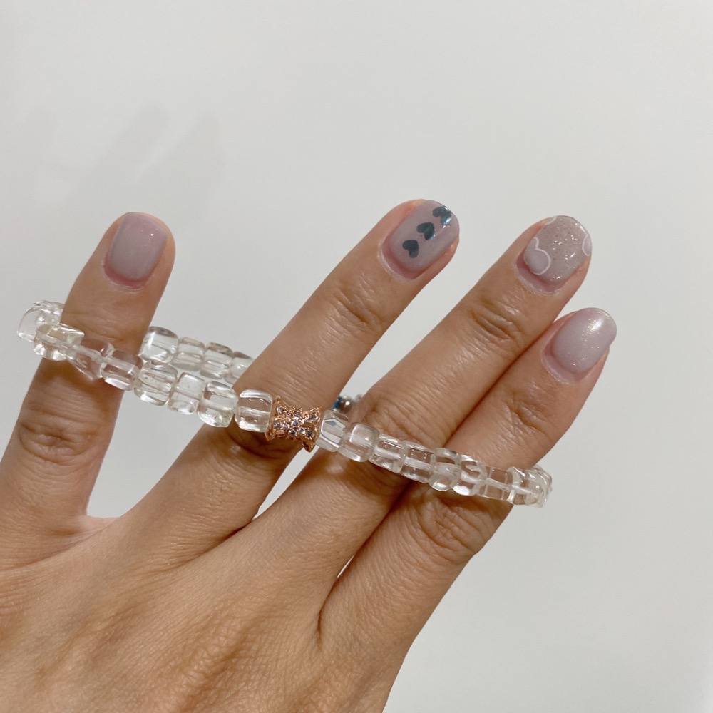 BKL魔鬼藍海藍寶x冰塊白水晶｜設計款-細節圖5