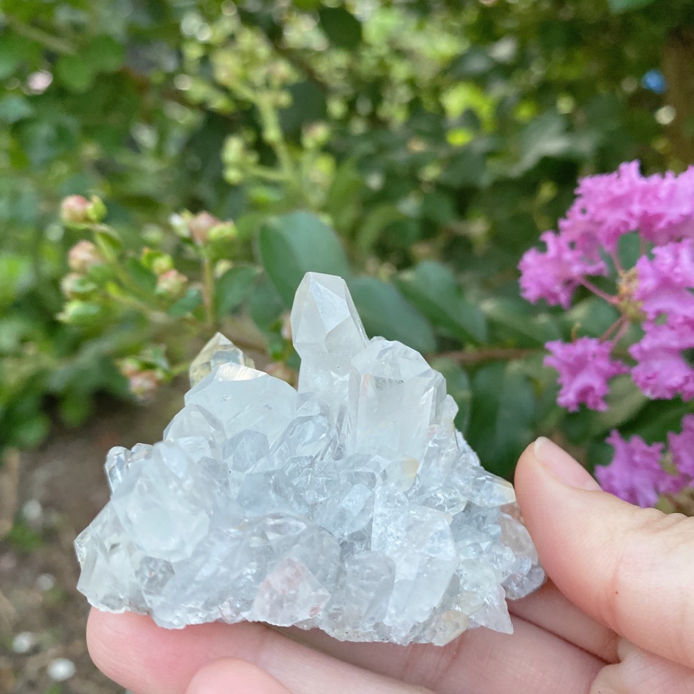 BKL四川白水晶簇·底岩共生葡萄石-細節圖3