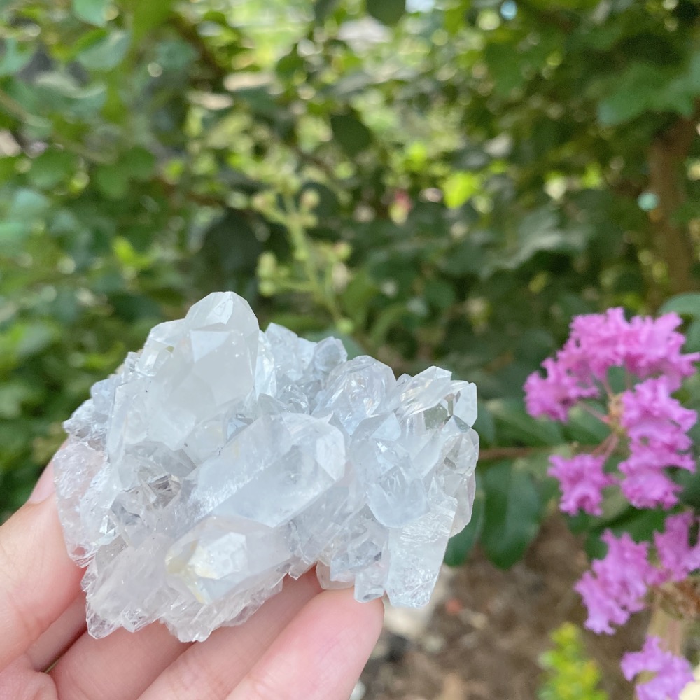 BKL四川白水晶簇·底岩共生葡萄石-細節圖5