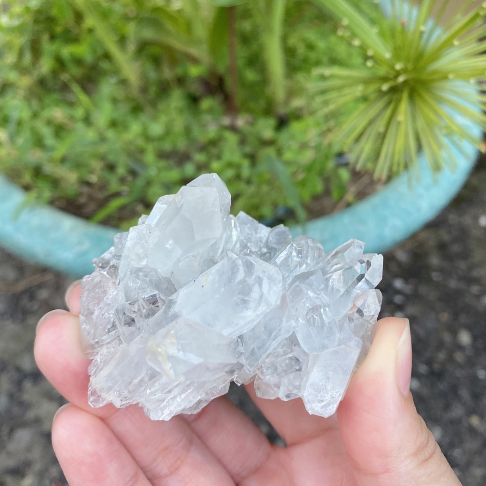 BKL四川白水晶簇·底岩共生葡萄石-細節圖6