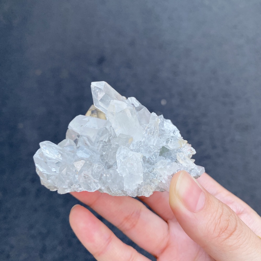 BKL四川白水晶簇·底岩共生葡萄石-細節圖9