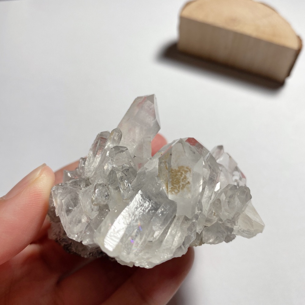 BKL四川白水晶簇·底岩共生葡萄石-細節圖11