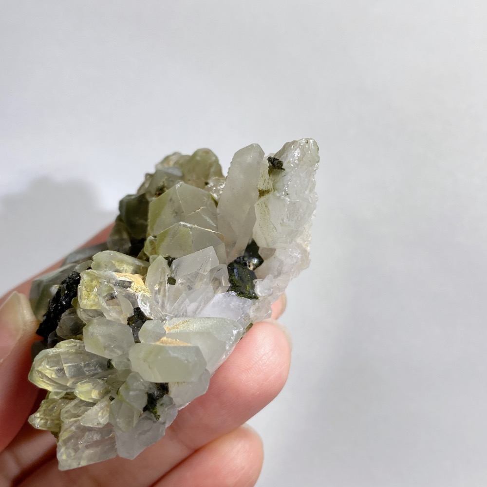 BKL心輪組合福袋：青堤奶蓋岫玉x綠髮共生櫻花瑪瑙x四川花園水晶共生綠簾石-細節圖11