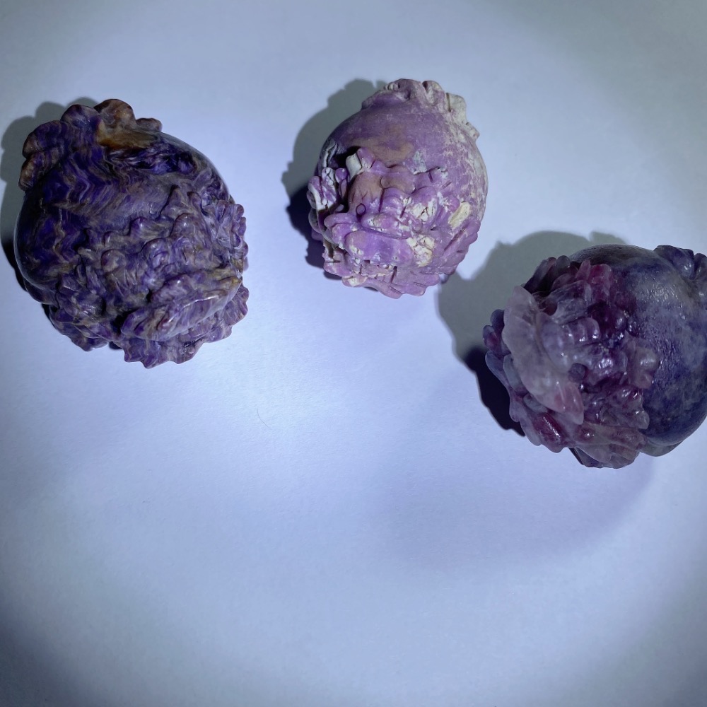 BKL紫龍晶x紫雲母x紫粉碧璽龍龜雕刻-細節圖9