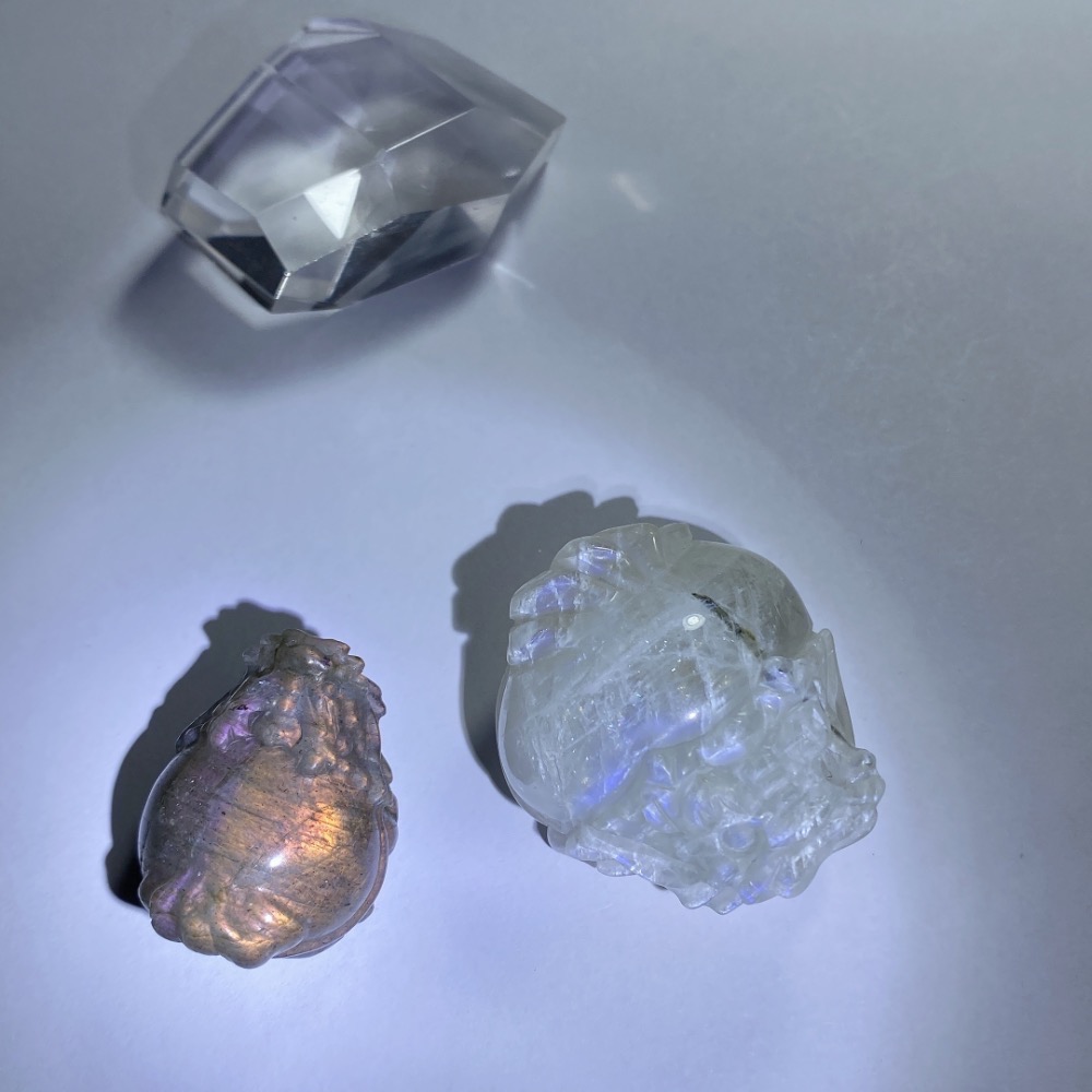 BKL藍月光石x拉長石貔貅雕刻-細節圖9