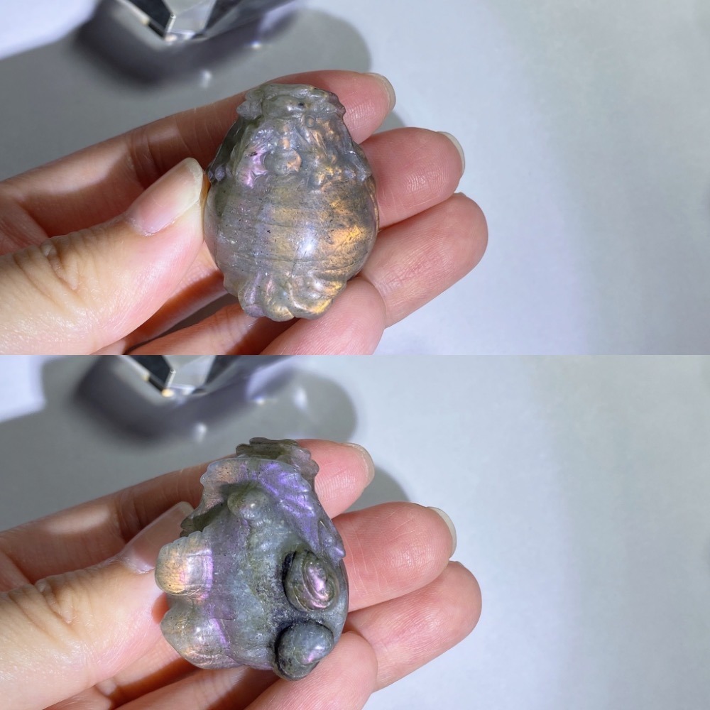 BKL藍月光石x拉長石貔貅雕刻-規格圖11