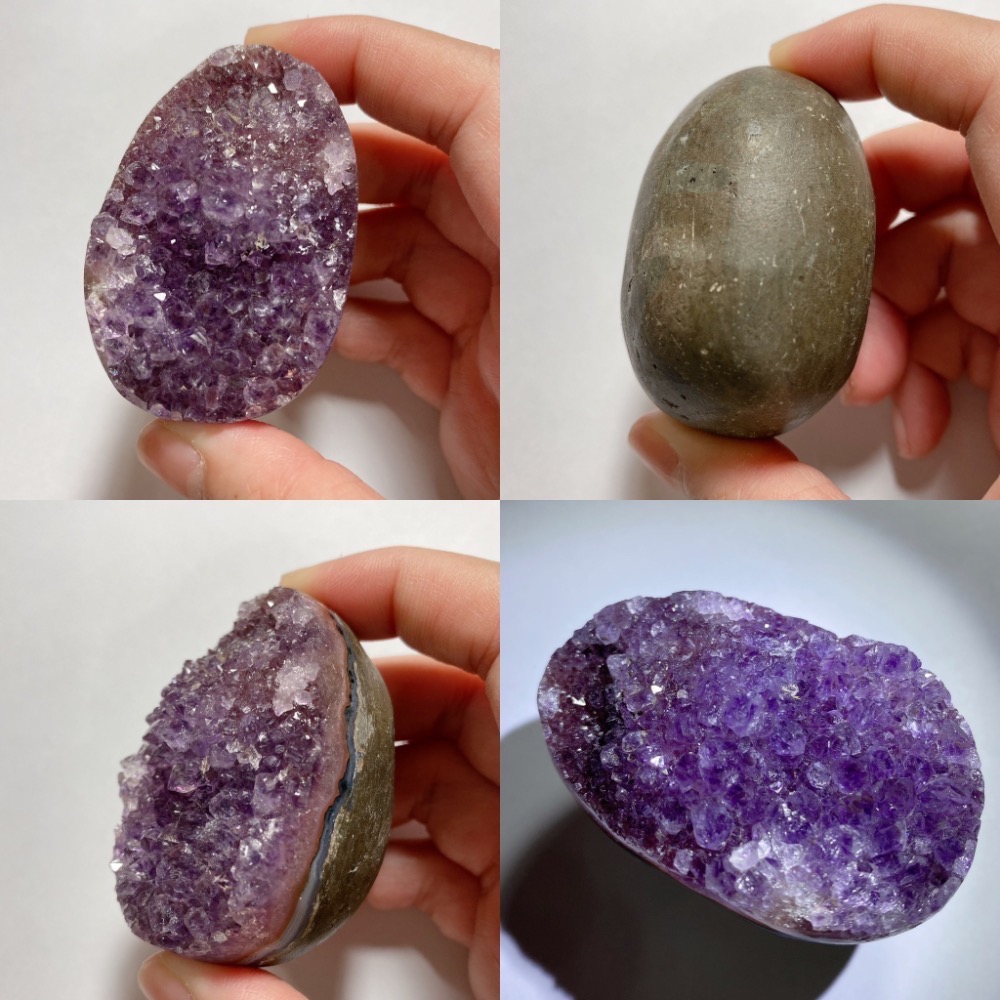 BKL烏拉圭彩紫晶簇恐龍蛋-規格圖11