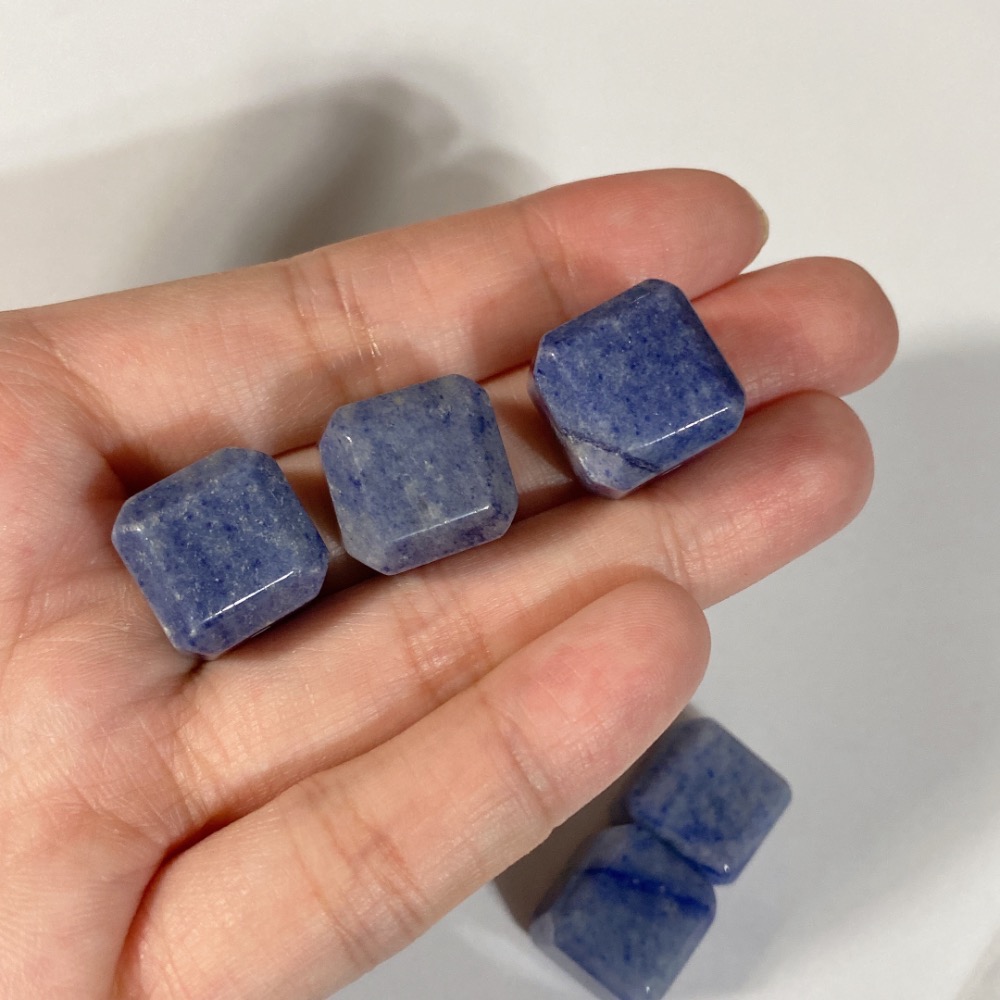 BKL藍線石 (藍東陵玉) 方塊｜直通孔-細節圖5