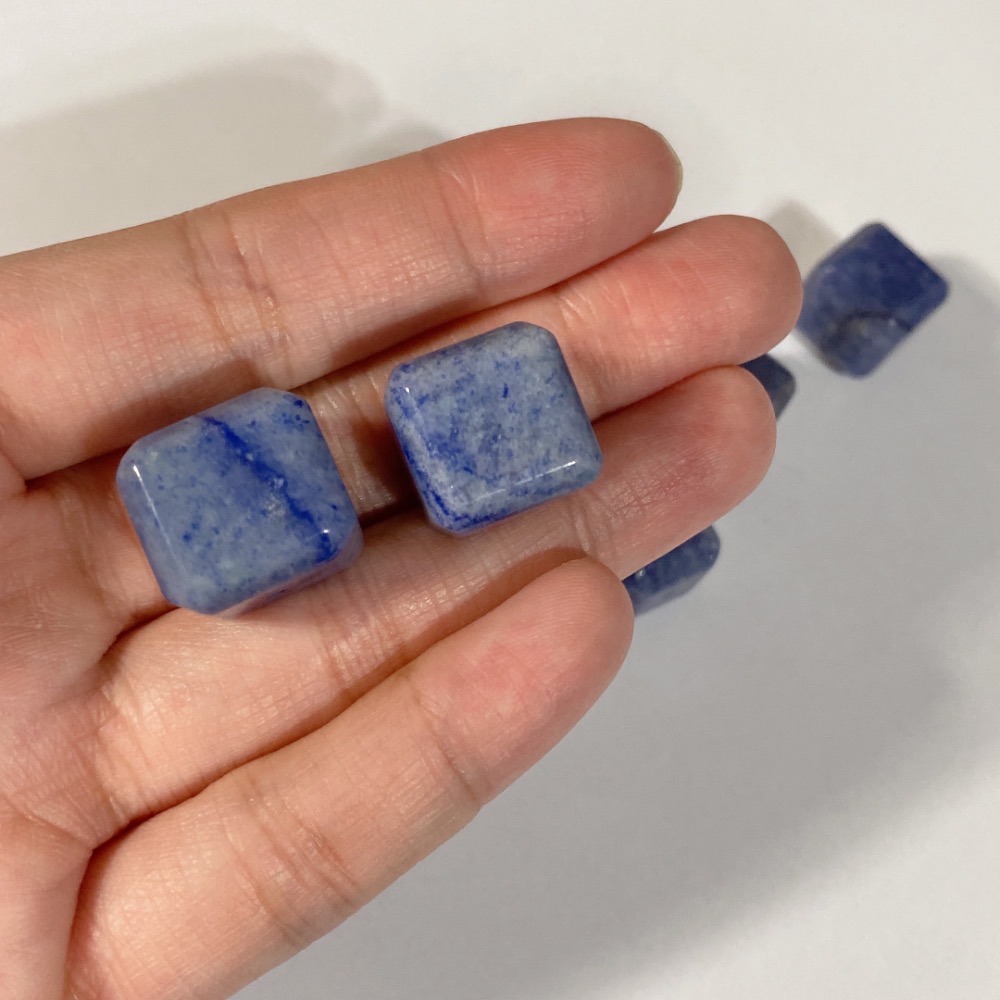 BKL藍線石 (藍東陵玉) 方塊｜直通孔-細節圖6