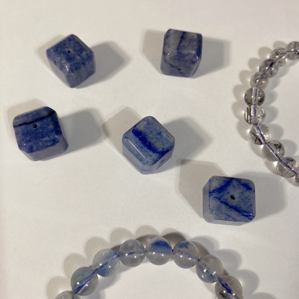 BKL藍線石 (藍東陵玉) 方塊｜直通孔-細節圖7