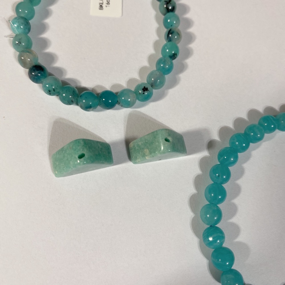 BKL綠天河石三角形雕刻｜直通孔-細節圖6