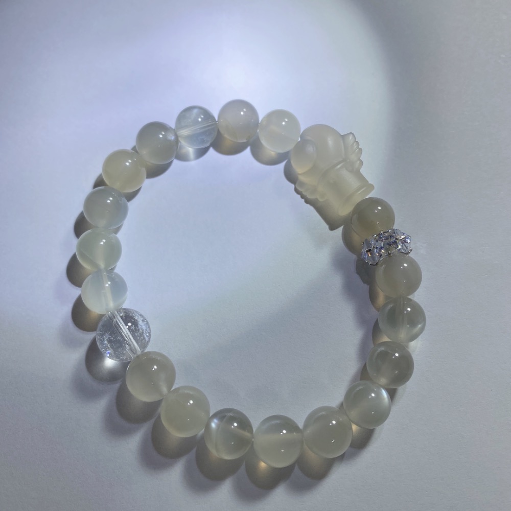 BKL銀月光石x白水晶x荔枝凍｜設計款-細節圖3