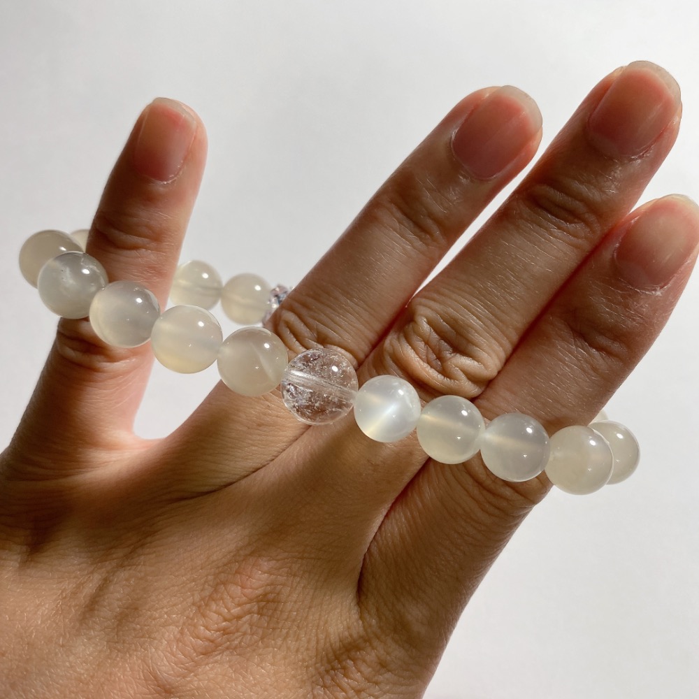 BKL銀月光石x白水晶x荔枝凍｜設計款-細節圖5