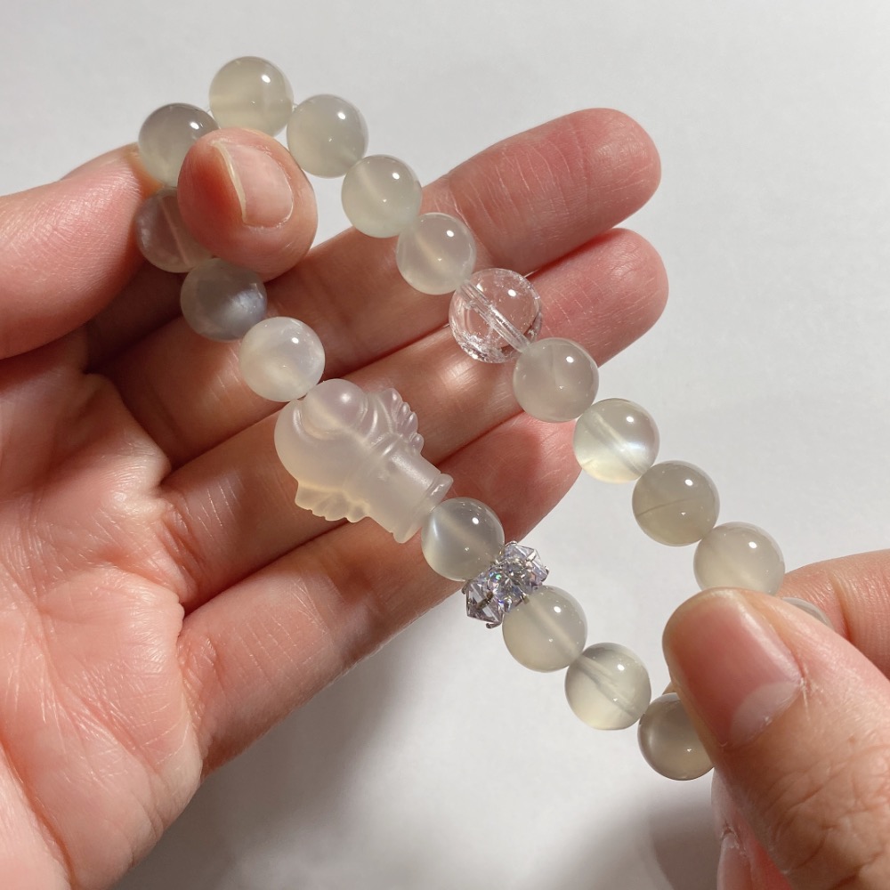 BKL銀月光石x白水晶x荔枝凍｜設計款-細節圖6