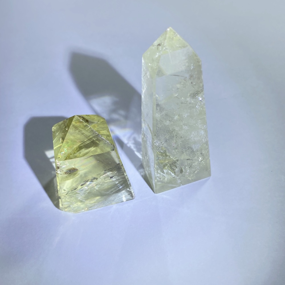 BKL天然彩虹檸檬黃水晶｜能量柱-細節圖2