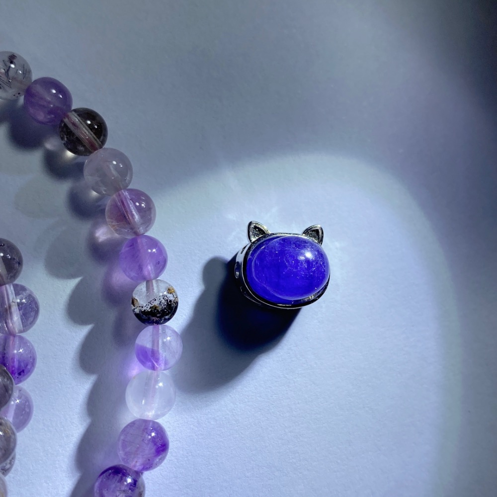 BKL坦桑石(丹泉石)貓咪鑲嵌盒子｜路路通-細節圖3