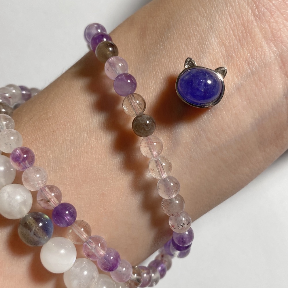 BKL坦桑石(丹泉石)貓咪鑲嵌盒子｜路路通-細節圖5