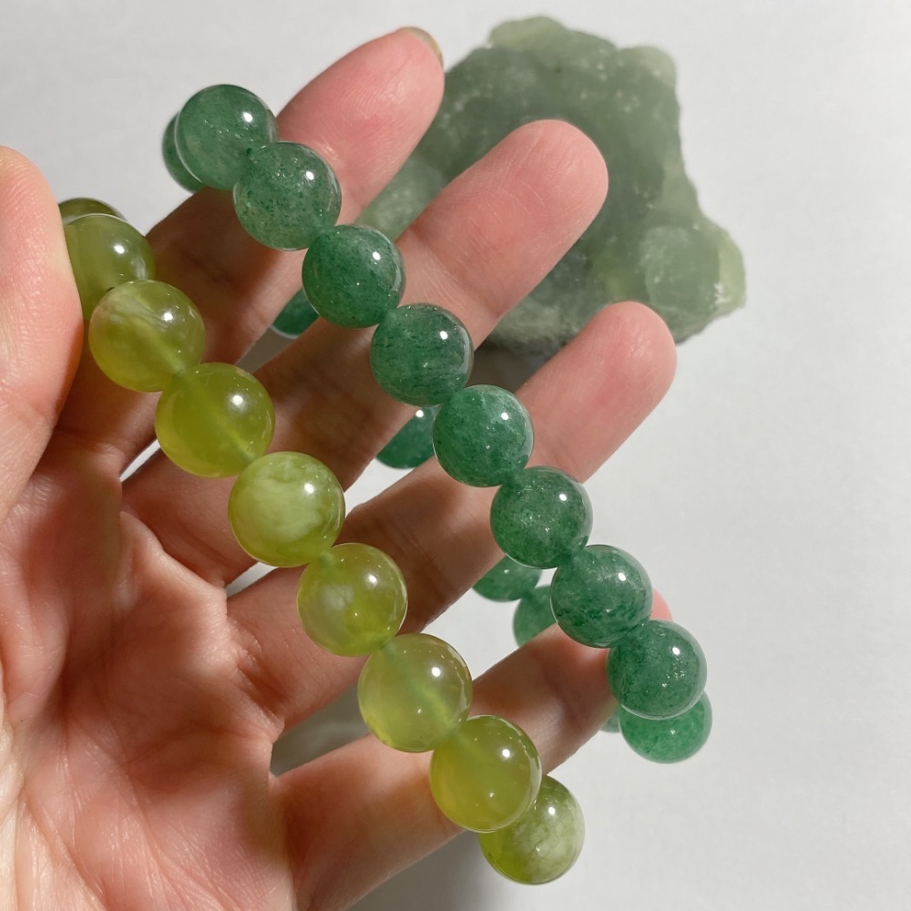 BKL葡萄石·綠草莓晶·岫玉-細節圖5