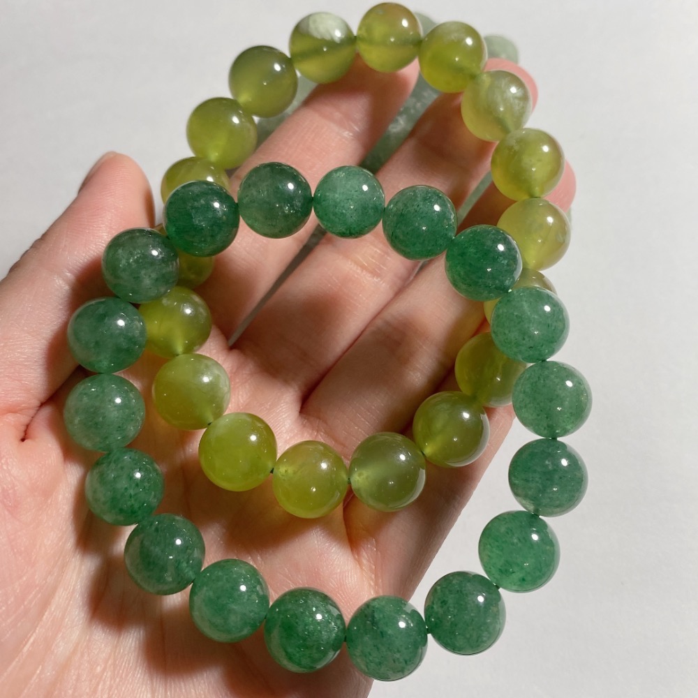 BKL葡萄石·綠草莓晶·岫玉-細節圖7